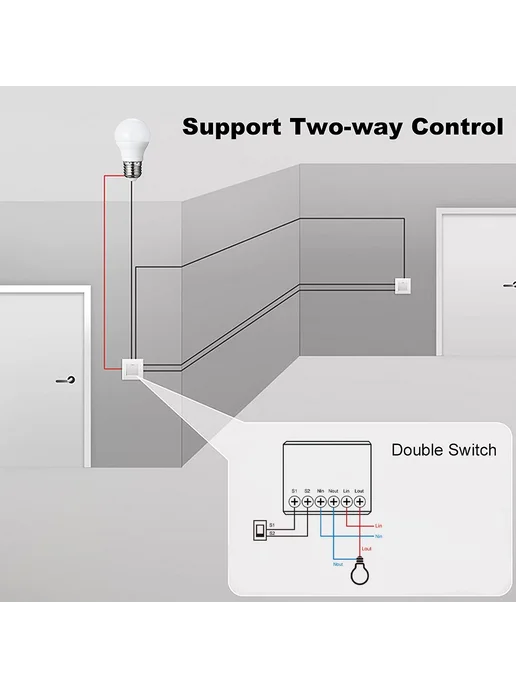 Нет бренда Модуль умного выключателя света ZigBee 12A MiNi DIY 3Pcs, 3 шт, фото 7