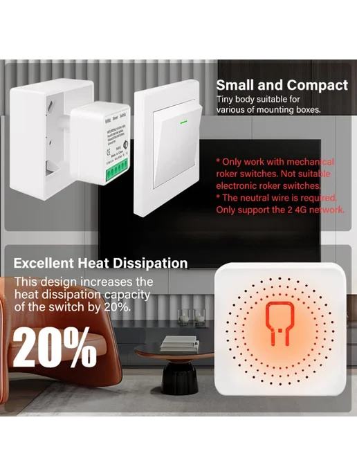 coolo Реле Tuya ZigBee 10А 16А для умного дома 1 2 3 канала 1CH 10, вариант, фото 3