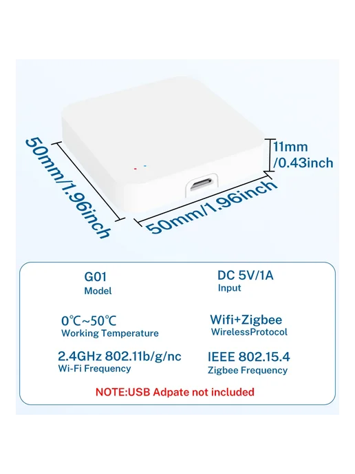 RightSitu Zigbee 3.0 Хаб для умного дома Wireless Gateway, вариант, фото 7