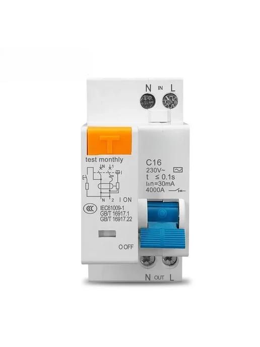 Нет бренда Автоматический выключатель RCBO 230В 1P+N TPNL 25A, 32A, фото 2