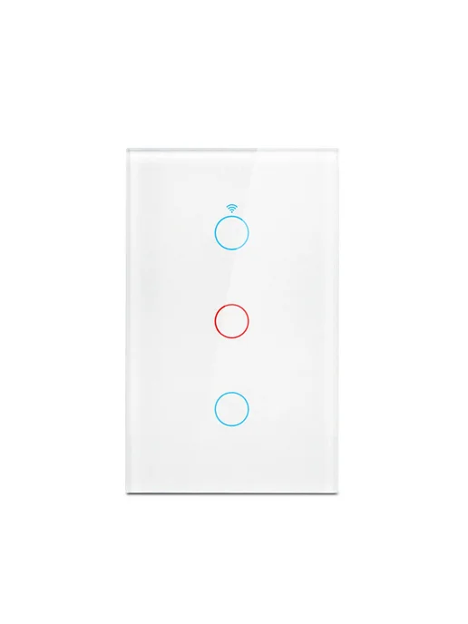 QNCX Умный Wi-Fi Выключатель для светодиодных ламп White 3, белый