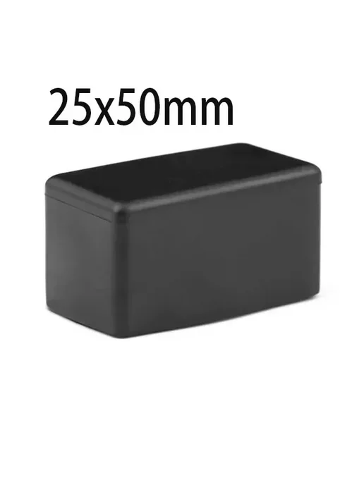 Короб для электроники 25x50mm, черный, черный