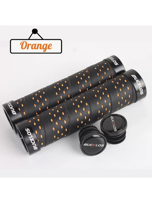 BUCKLOS Ручки для горного велосипеда из алюминия Orange, оранжевый