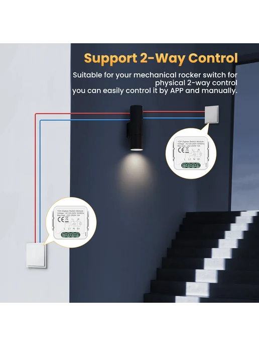 GIRIER Модуль Tuya ZigBee 3.0 для умного дома 1 2 3 4 канала, вариант, фото 5