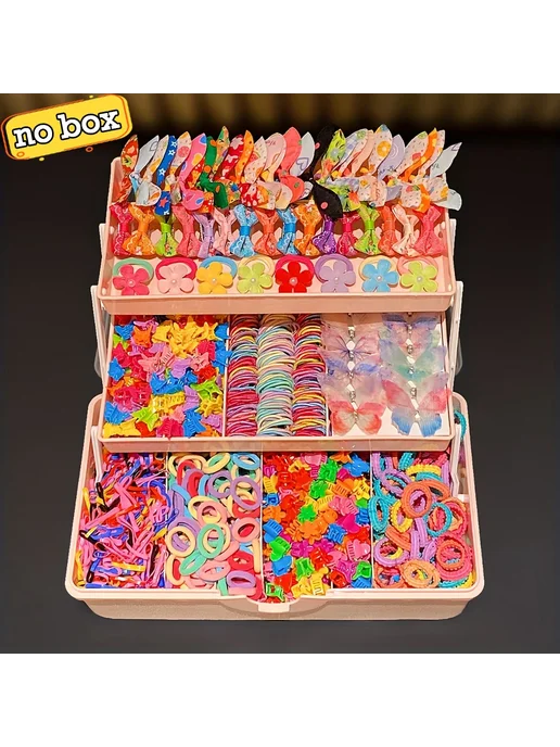Набор заколок для волос для девочек 555 шт 555 PCS, 555 шт, 718 шт, фото 2