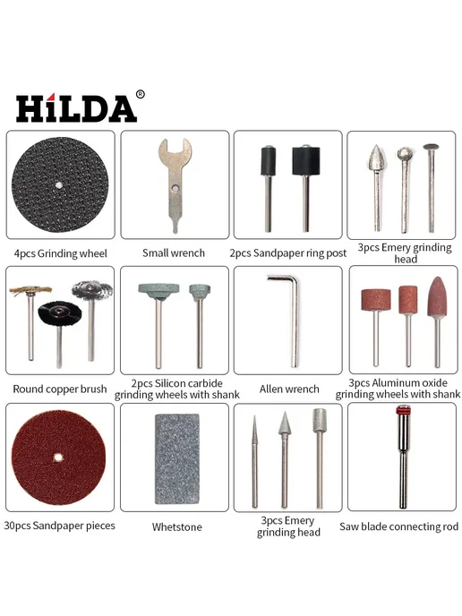 Hilda Набор насадок для дремеля 2-SET-DMPJ-1NA, вариант, фото 5