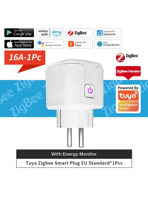 Умная розетка Elivco Tuya Zigbee, вариант