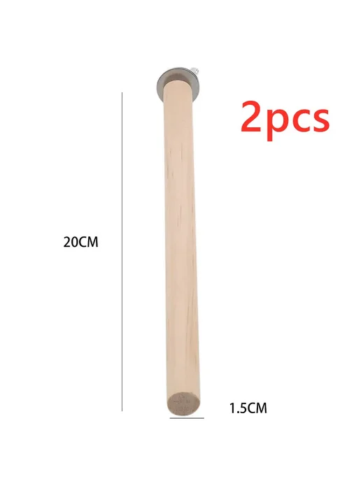 Нет бренда Деревянные жердочки для попугаев Jardin Bird Toys 1.5x20cm, бежевый