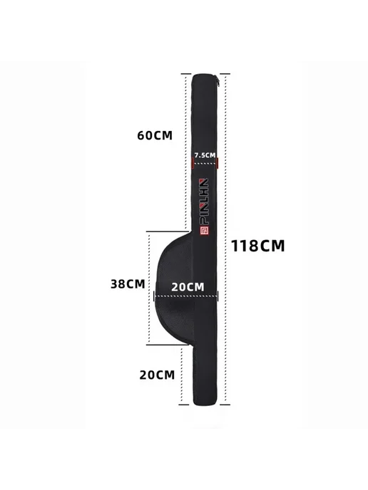 HTMCK Сумка для удочек 128CM, черный