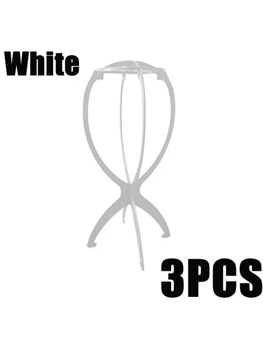 Складные подставки для париков Plastic 1 2 3 шт. White 3PCS, 3 шт, 3 шт