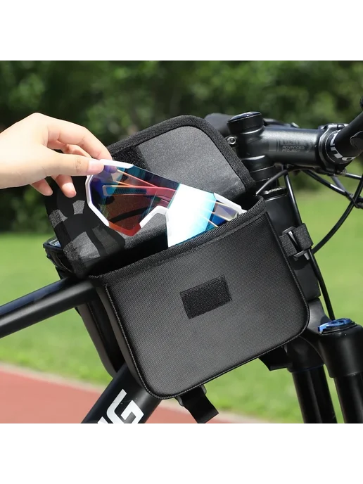 West Biking Водонепроницаемая Сумка На Раму Велосипеда С Дво, черный, фото 5