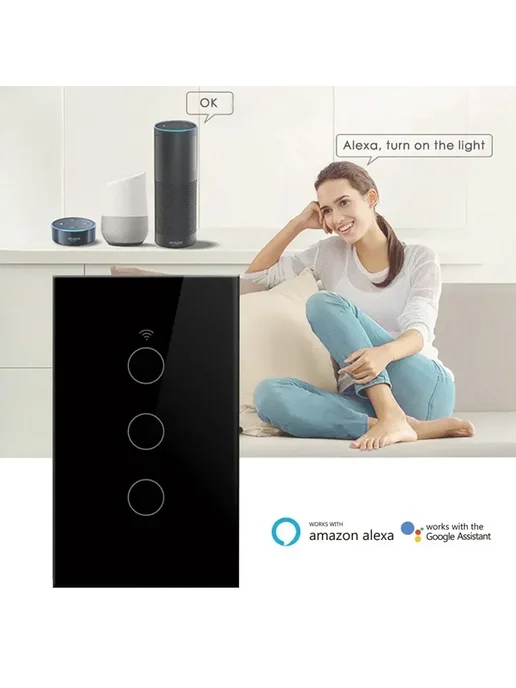 GGBEE Умный Wi-Fi Выключатель Света Tuya 1 2 3 4 Gang 110V 2, вариант, фото 2