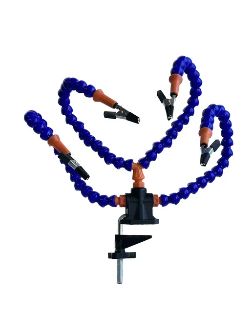 Нет бренда Держатель для пайки Third Hand 4 Arms Blue, синий