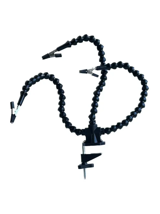 Нет бренда Паяльная третья рука с зажимом, 3 Arms Black, черный