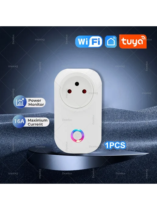 Нет бренда Умная Wi-Fi розетка Tuya 16А, Нет бренда