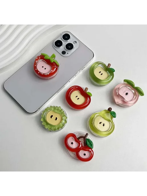 DIXSG Симпатичный держатель для мобильного телефона серии Fruit, п, зеленый, фото 2