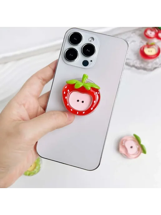 DIXSG Симпатичный держатель для мобильного телефона серии Fruit, п, зеленый, фото 3