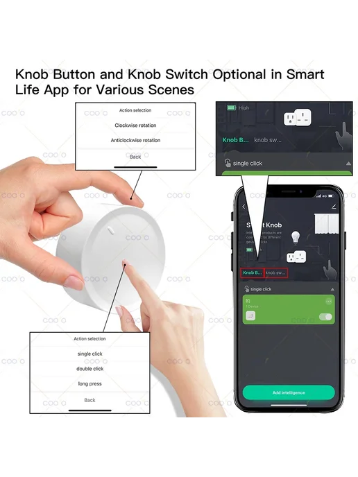 coolo Умный Беспроводной Кнопочный Контроллер Tuya ZigBee, вариант, фото 5