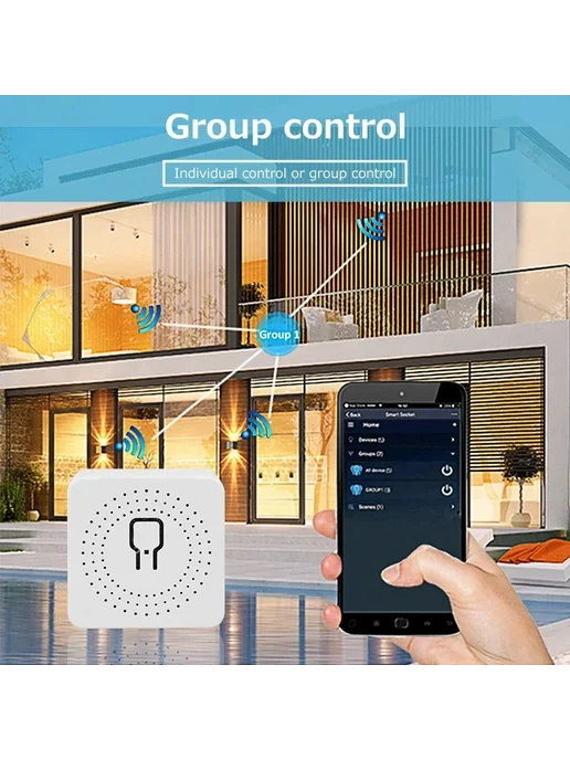 GGBEE Умный Wi-Fi выключатель ZigBee 16A 16A ZigBee switch, вариант, фото 5