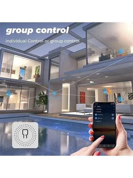 JSPTEC Умный WiFi выключатель 16А Tuya Smart Life Alexa Google Ho, вариант, фото 2