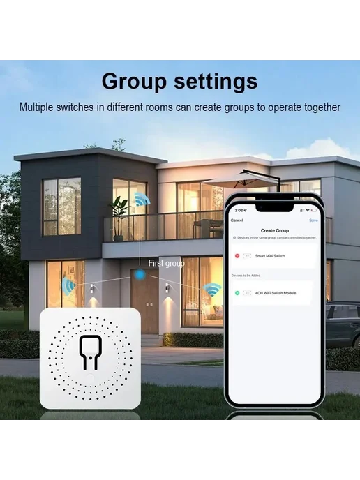 JSPTEC Умный WiFi выключатель 16А Tuya Smart Life Alexa Google Ho, вариант, фото 3