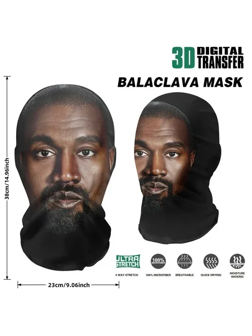 Кружевное 3D-маска Канье для косплея KY, вариант, фото 5
