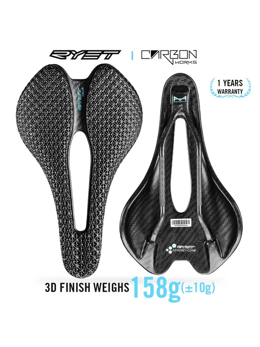 RYET Ultralight Седло для шоссейного и горного велосипеда 3D, черный, фото 2