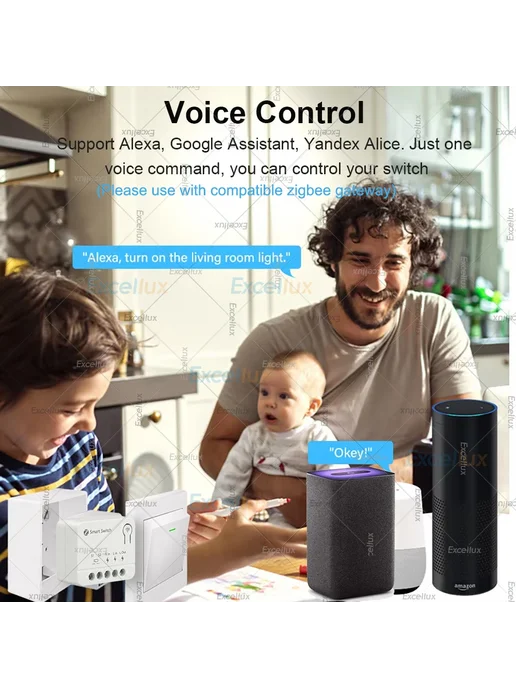 Мини модуль умного выключателя Zigbee 10А для самос, вариант, фото 4