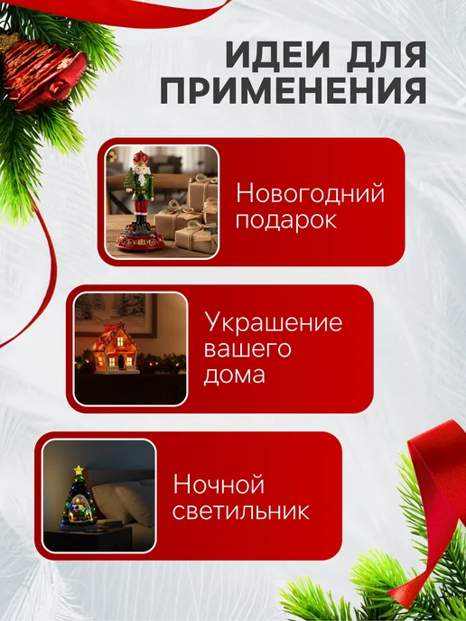 Luazon Lighting Новогодняя фигурка светодиодная Снеговик, белый, фото 5