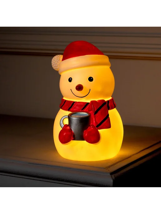 Luazon Lighting Новогодняя фигурка светодиодная Снеговик, белый, фото 6