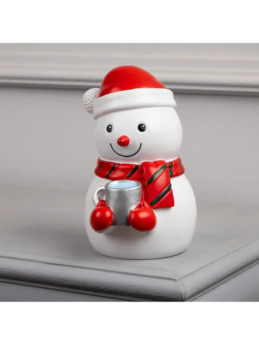 Luazon Lighting Новогодняя фигурка светодиодная Снеговик, белый, фото 7