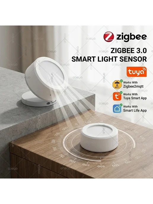 arteco Датчик света для Zigbee Tuya Zigbee(Stand), вариант, фото 2