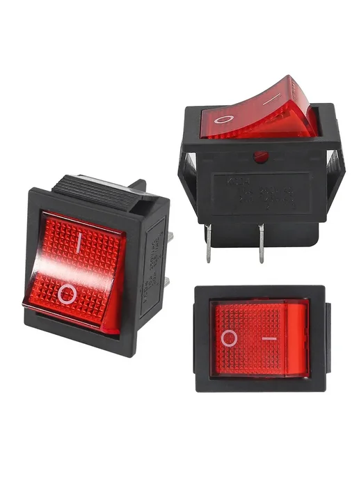 AOKIN Переключатели 15 30А 250В красные 5 color each 2, красный, фото 6