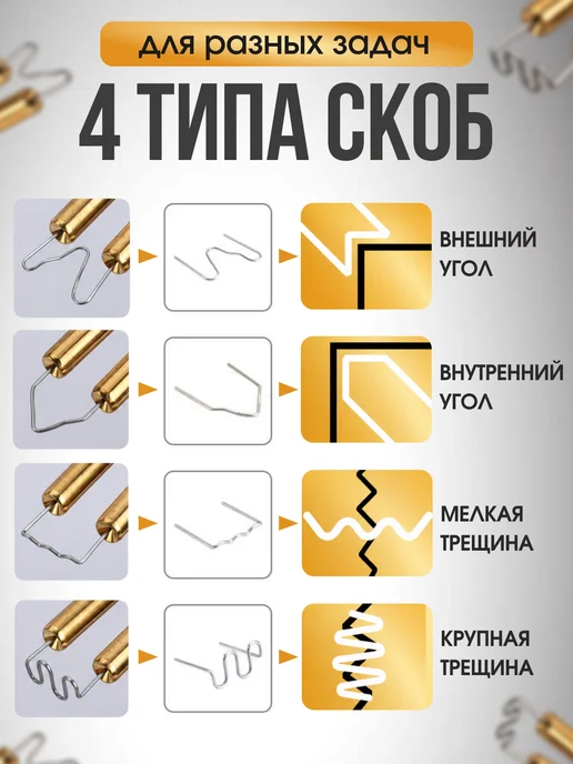 Паяльник для ремонта пластика и пайки бамперов автомобиля, вариант, фото 2