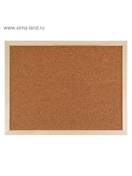 Доска пробковая А2, 45х60 см, Calligrata, в деревянной раме, 45x60 см, фото 2