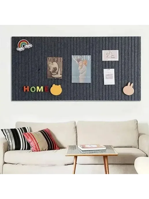 Настенная доска из войлока 60×120 см, толщина 9 мм, 60x120 см, фото 2