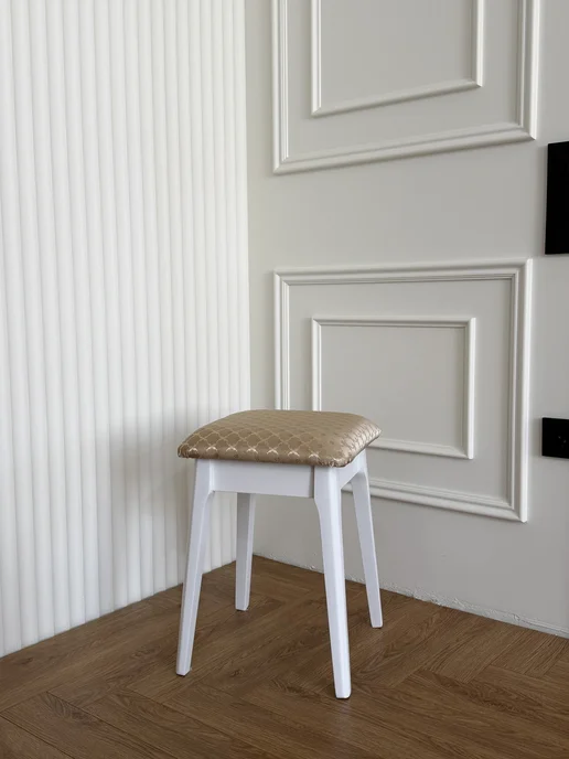 Woodart Табурет для кухни деревянный Сканди, белый, фото 5