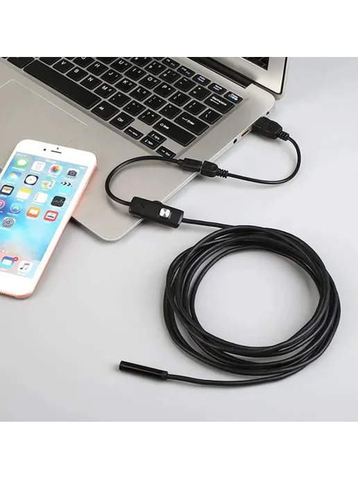 Эндоскоп Гибкая камера с подсветкой USB для Android и PC, вариант, фото 2