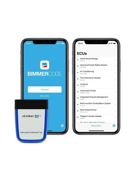 Автосканер для BMW (БМВ) Vgate vLinker BM+ v2.2 (Bluetooth, вариант, фото 2