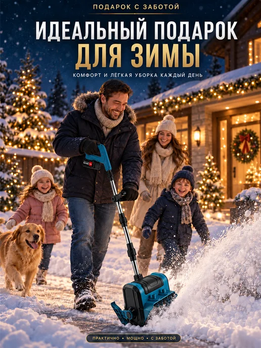 Снегоуборщик электрический для уборки снега, 2 шт, фото 8