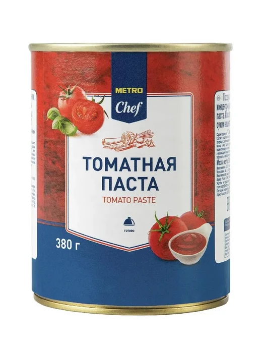 METRO Chef Томатная паста, 380 г, 2 шт, 380 г, 2 шт, фото 2