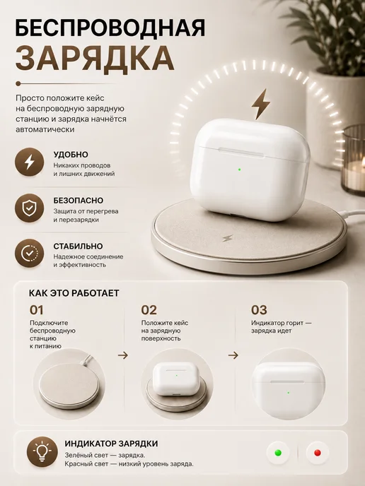 Device Outlet Беспроводные Bluetooth наушники для iPhone и Android, белый, фото 6