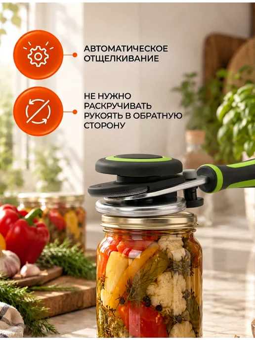 Закаточная машинка для банок автомат ключ, вариант, фото 5