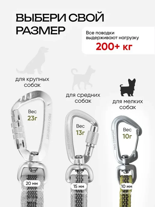 Поводок для собак мелких пород 3 метра, 3 м, фото 6