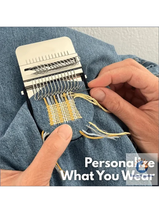 Мини-вязальная машина, 10 игл, перламутровая, вариант, фото 5