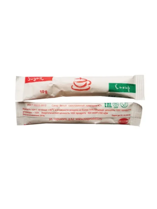 РОСПРОДУКТ Сахар Стик 10 г, 100 шт, 10 г, 100 шт, фото 6