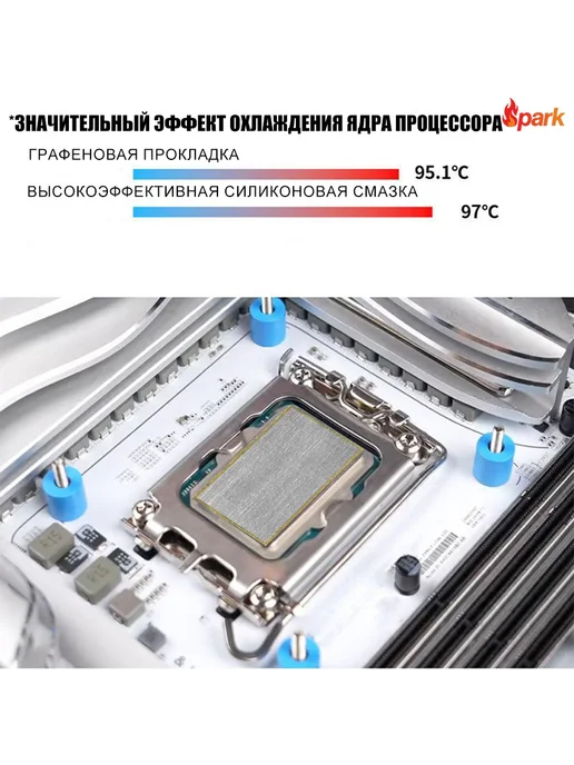 Графеновая термопрокладка для CPU, 130 Вт мК, 0,3 мм, 130 Вт, фото 3