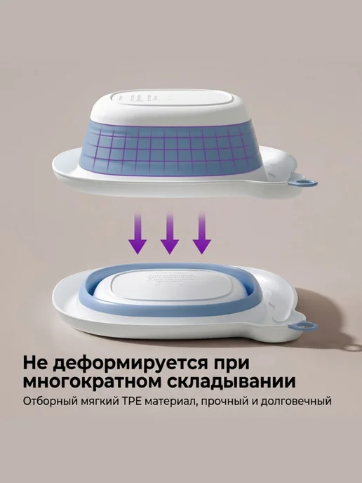 Philips AVENT складной тазик серый антибактериальный, серый, фото 4