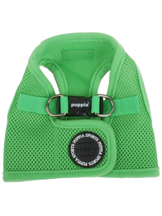 Шлейка для собак PUPPIA "Soft Vest", зеленая, L (Южная, зеленый