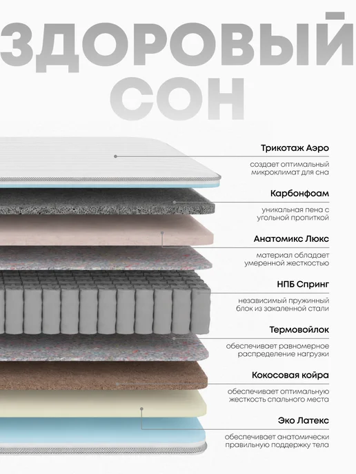 Divan Boss Комплект Кровать Босс Лайн Монолит серый + Матрас 160*200, 160x200, фото 5
